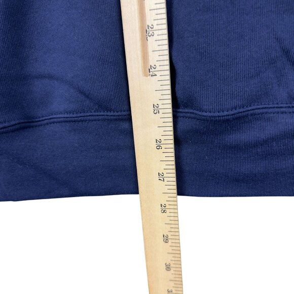 Hari Mari Sun & Sea Fleece Crewneck Powder Sweatshirt Men M Navy Blue Pullover - Picture 6 of 10